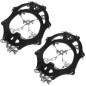 Crampoane antialunecare, marime 41-44, husa transport, lanturi inox, argintiu