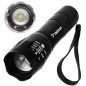 Lanterna LED T6, 3 moduri iluminare, reglare zoom, culoare alba-rece, intrare USB, waterproof, aluminiu, 300lm, 5W Lanterna LED T6, 3 moduri iluminare, reglare zoom, culoare alba-rece, intrare USB, waterproof, aluminiu, 300lm, 5W