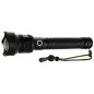 Lanterna LED P70, 3 moduri iluminare, USB, waterproof, aluminiu, 4500lm, 6800mAh, negru