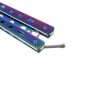 Cutit tip fluture pentru antrenament, protectie deschidere, maner ergonomic, metal, cameleon