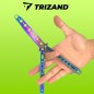 Cutit tip fluture pentru antrenament, protectie deschidere, maner ergonomic, metal, cameleon