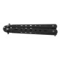 Cutit fluture pentru antrenament, maner ergonomic, metal, 22x3x1 cm, negru