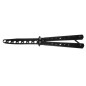 Cutit fluture pentru antrenament, maner ergonomic, metal, 22x3x1 cm, negru