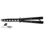 Cutit fluture pentru antrenament, maner ergonomic, metal, 22x3x1 cm, negru