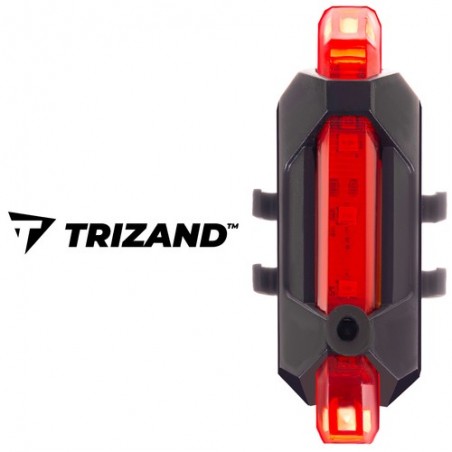 Lampa spate bicicleta, waterproof, 4 moduri iluminare, rezistenta intemperii, negru