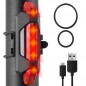 Lampa spate bicicleta, waterproof, 4 moduri iluminare, rezistenta intemperii, negru Lampa spate bicicleta, waterproof, 4 moduri iluminare, rezistenta intemperii, negru