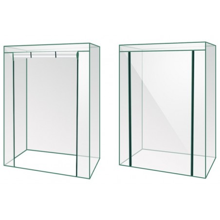 Mini sera de gradina cu folie, impermeabila, rezistenta UV, metal/plasa, 150x103x52 cm, verde