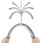 Perie telescopica pentru praf, 2 capete, maner antiderapant, ergonomic, microfibra, 84-250x60 cm