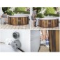 Piscina gonflabila rotunda SPA, 7 persoane, accesorii, sistem airjet/180 duze, rezistenta intemperii, 1123L