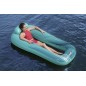 Saltea gonflabila piscina, 2 supape, podea plasa, perna, plasture reparatii inclus, vinil, 109x188x46 cm