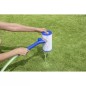 Perie curatare filtru piscina, buton reglare, plastic, 30x9 cm, albastru gri