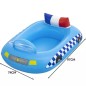 Saltea gonflabila masina de politie pentru copii, emite sunete sirena, supapa de siguranta, rezistenta UV, 97x74 cm