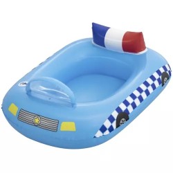 Saltea gonflabila masina de politie pentru copii, emite sunete sirena, supapa de siguranta, rezistenta UV, 97x74 cm