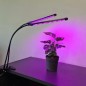 Lampa crestere plante, 2 bucati, 20 LED-uri, lumina rosie/albastra, 3 moduri iluminare, 9 trepte intensitate iluminare