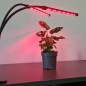 Lampa crestere plante, 2 bucati, 20 LED-uri, lumina rosie/albastra, 3 moduri iluminare, 9 trepte intensitate iluminare