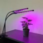 Lampa LED crestere plante, 3 panouri, telecomanda, lumina rosie/albastra, timer, 3 moduri iluminare, 9 trepte intensitate