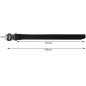 Curea tactica, catarama QR, sistem blocare, dimensiune reglabila, universala, nailon, 119x5cm, 208g, negru