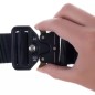 Curea tactica, catarama QR, sistem blocare, dimensiune reglabila, universala, nailon, 119x5cm, 208g, negru