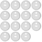 Set 15 protectii priza, 3 chei incluse, plastic, 3,7x2,3 cm, alb