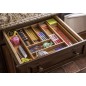 Organizator tacamuri, 8 compartimente, sertar glisant, bambus/MDF, 50x45,5x4,6 cm, maro Organizator tacamuri, 8 compartimente, sertar glisant, bambus/MDF, 50x45,5x4,6 cm, maro