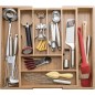 Organizator tacamuri, 8 compartimente, sertar glisant, bambus/MDF, 50x45,5x4,6 cm, maro Organizator tacamuri, 8 compartimente, sertar glisant, bambus/MDF, 50x45,5x4,6 cm, maro