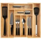 Organizator tacamuri, 8 compartimente, sertar glisant, bambus/MDF, 50x45,5x4,6 cm, maro Organizator tacamuri, 8 compartimente, sertar glisant, bambus/MDF, 50x45,5x4,6 cm, maro