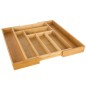 Organizator tacamuri, 8 compartimente, sertar glisant, bambus/MDF, 50x45,5x4,6 cm, maro Organizator tacamuri, 8 compartimente, sertar glisant, bambus/MDF, 50x45,5x4,6 cm, maro