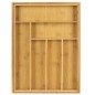 Organizator tacamuri, 8 compartimente, sertar glisant, bambus/MDF, 50x45,5x4,6 cm, maro Organizator tacamuri, 8 compartimente, sertar glisant, bambus/MDF, 50x45,5x4,6 cm, maro