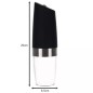 Set rasnite electrice pentru condimente, 2 bucati, iluminare LED, 20x6,5x6,5 cm, negru/argintiu Set rasnite electrice pentru condimente, 2 bucati, iluminare LED, 20x6,5x6,5 cm, negru/argintiu