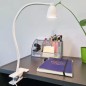 Lampa LED 5W birou, 24 LED-uri, 3 culori iluminare, 10 trepte intensitate iluminare, intrare USB, 45x5x8,5 cm, alb