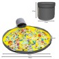 Cos depozitare jucarii, 2 in 1, covoras inclus, manere transport, impermeabil, 20L, 31x27cm, gri