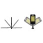 Lampa solara stradala cu senzor de miscare si crepuscular, 240 LED-uri, 800lm, 4 moduri functionare, control telecomanda, IP67 Lampa solara stradala cu senzor de miscare si crepuscular, 240 LED-uri, 800lm, 4 moduri functionare, control telecomanda, IP67