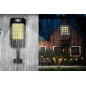 Lampa solara stradala cu senzor de miscare si crepuscular, 240 LED-uri, 800lm, 4 moduri functionare, control telecomanda, IP67 Lampa solara stradala cu senzor de miscare si crepuscular, 240 LED-uri, 800lm, 4 moduri functionare, control telecomanda, IP67