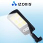 Lampa solara, senzor miscare, 120 LED-uri, lumina alb rece, 3 moduri comutare, telecomanda, IP65 Lampa solara, senzor miscare, 120 LED-uri, lumina alb rece, 3 moduri comutare, telecomanda, IP65
