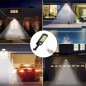 Lampa solara gradina, 120 LED-uri COB, senzor miscare, 3 moduri iluminare, telecomanda, IP65, ABS