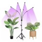 Lampa crestere plante, 20 LED-uri, lumina rosie/albastra, timer, 3 moduri iluminare, 10 trepte intensitate, unghi reglabil