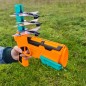 Pistol lansator avioane pentru copii, 3 avioane incluse, rezistenta socuri, non-toxic, plastic, multicolor