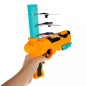Pistol lansator avioane pentru copii, 3 avioane incluse, rezistenta socuri, non-toxic, plastic, multicolor