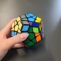 Jucarie antistres, dodecaedru cu 12 fete, magic rubik, 7,5x9x8cm, multicolor