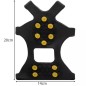 Crampoane incaltaminte, marime 35-39, set 10 crampoane, TPE/metal, 20x14cm, negru/argintiu Crampoane incaltaminte, marime 35-39, set 10 crampoane, TPE/metal, 20x14cm, negru/argintiu