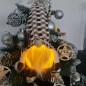 Jucarie decorativa elf, iluminare LED, 33x10x12 cm, alimentare cu baterii