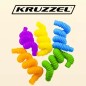 Set 20 tuburi senzoriale, multicolor, stimuleaza abilitatile motorii, 7 culori, plastic, 16,5 - 51,5x2 cm