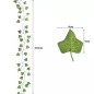 Ghirlanda decorativa iedera artificiala, 3 siruri, lungime 6,3 metri, verde Ghirlanda decorativa iedera artificiala, 3 siruri, lungime 6,3 metri, verde