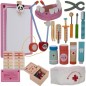 Set accesorii stomatolog pentru copii, 43 piese, valiza cu maner transport, 25x20x8,5 cm, multicolor Set accesorii stomatolog pentru copii, 43 piese, valiza cu maner transport, 25x20x8,5 cm, multicolor