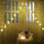 Instalatie de Craciun tip perdea, LED-uri alb calde, 8 moduri iluminare, telecomanda, intrare USB Instalatie de Craciun tip perdea, LED-uri alb calde, 8 moduri iluminare, telecomanda, intrare USB