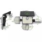 Lampa solara cu panou exterior, 181 LED-uri, lumina alb rece, 4 moduri iluminare, telecomanda, senzor miscare, 2400mAh, ABS Lampa solara cu panou exterior, 181 LED-uri, lumina alb rece, 4 moduri iluminare, telecomanda, senzor miscare, 2400mAh, ABS