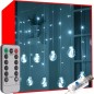Instalatie LED de Craciun, 3.6W, perdea curgatoare, lumina alba-rece, 8 moduri iluminare, IP44 Instalatie LED de Craciun, 3.6W, perdea curgatoare, lumina alba-rece, 8 moduri iluminare, IP44