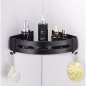 Raft colt pentru baie, otel inoxidabil, 20x29x4,5 cm, negru Raft colt pentru baie, otel inoxidabil, 20x29x4,5 cm, negru