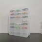 Cutie depozitare masinute pentru copii, 46 compartimente, cleme prindere, 33x25x8,5 cm, transparent Cutie depozitare masinute pentru copii, 46 compartimente, cleme prindere, 33x25x8,5 cm, transparent