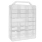 Cutie depozitare masinute pentru copii, 46 compartimente, cleme prindere, 33x25x8,5 cm, transparent Cutie depozitare masinute pentru copii, 46 compartimente, cleme prindere, 33x25x8,5 cm, transparent
